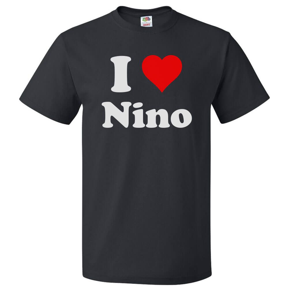 I Love Nino T shirt I Heart Nino Tee